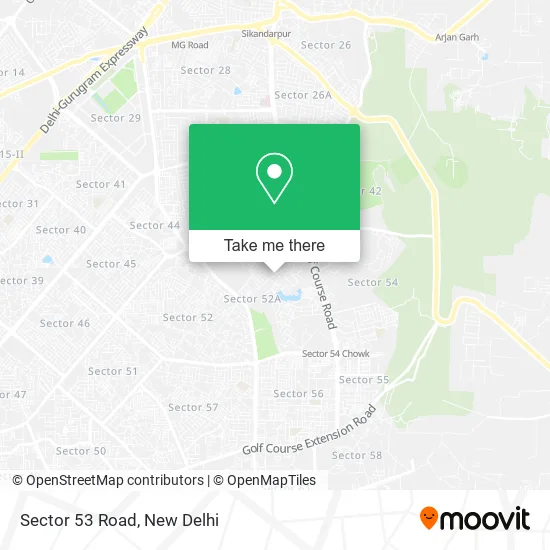 Sector 53 Road map