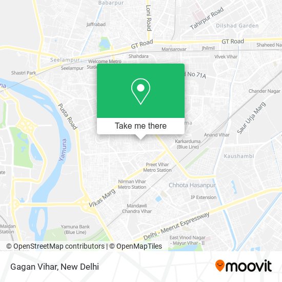 Gagan Vihar map