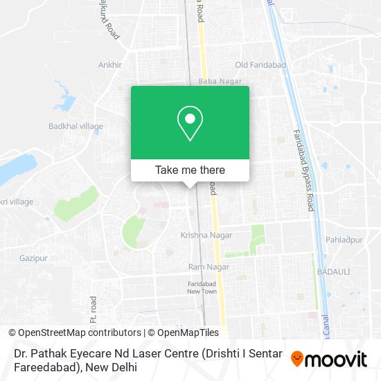 Dr. Pathak Eyecare Nd Laser Centre (Drishti I Sentar Fareedabad) map