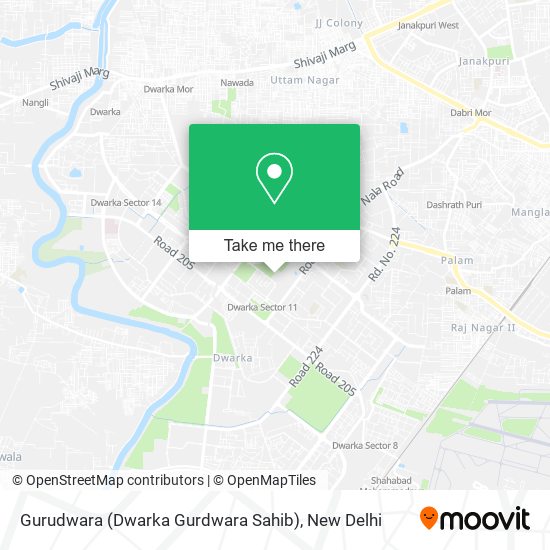 Gurudwara (Dwarka Gurdwara Sahib) map