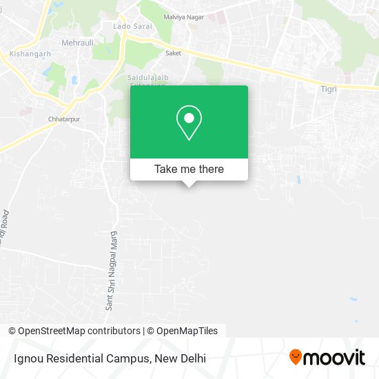 Ignou Residential Campus map