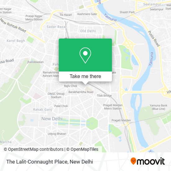 The Lalit-Connaught Place map