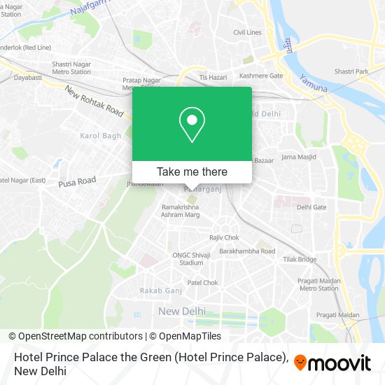 Hotel Prince Palace the Green map