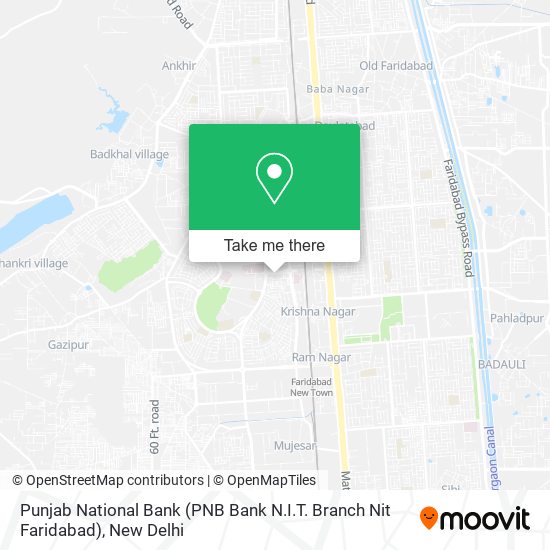 Punjab National Bank (PNB Bank N.I.T. Branch Nit Faridabad) map