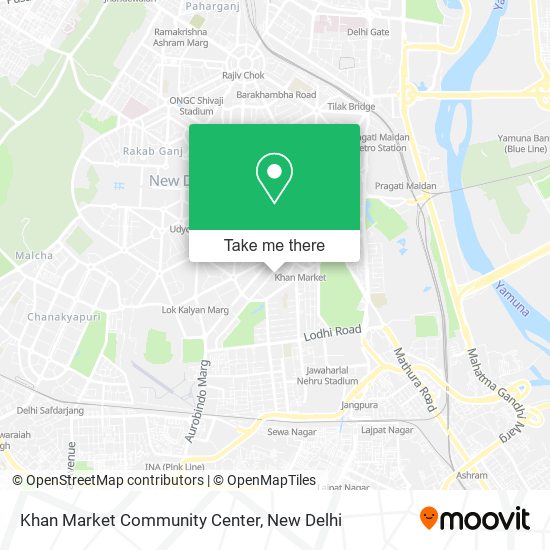 Khan Market Community Center map
