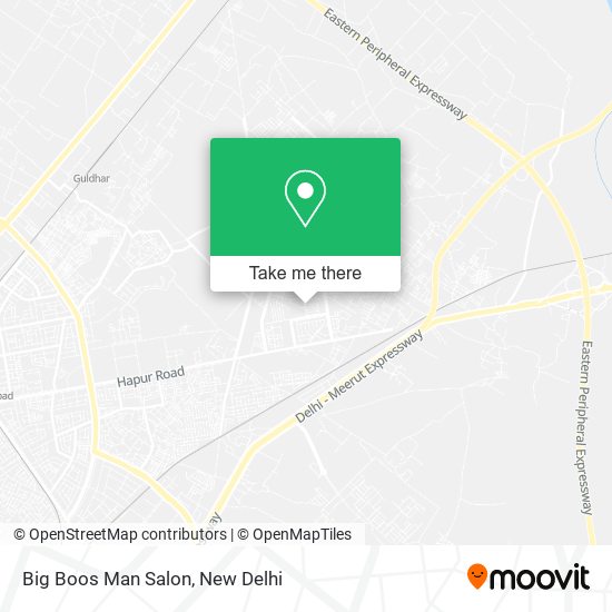 Big Boos Man Salon map