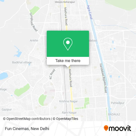 Fun Cinemas map