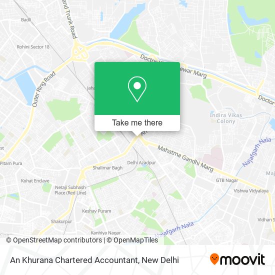 An Khurana Chartered Accountant map