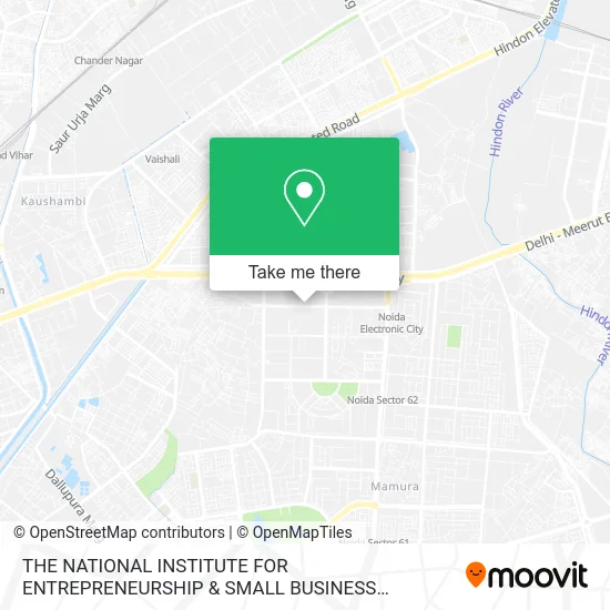 THE NATIONAL INSTITUTE FOR ENTREPRENEURSHIP & SMALL BUSINESS DEVELOPMENT map