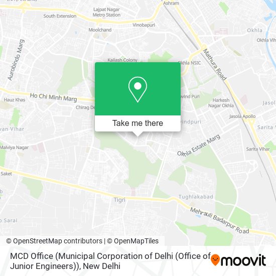 MCD Office (Municipal Corporation of Delhi (Office of Junior Engineers)) map