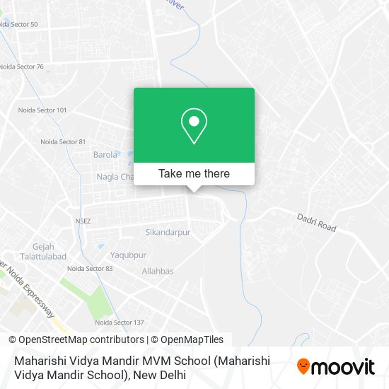 Maharishi Vidya Mandir MVM School map