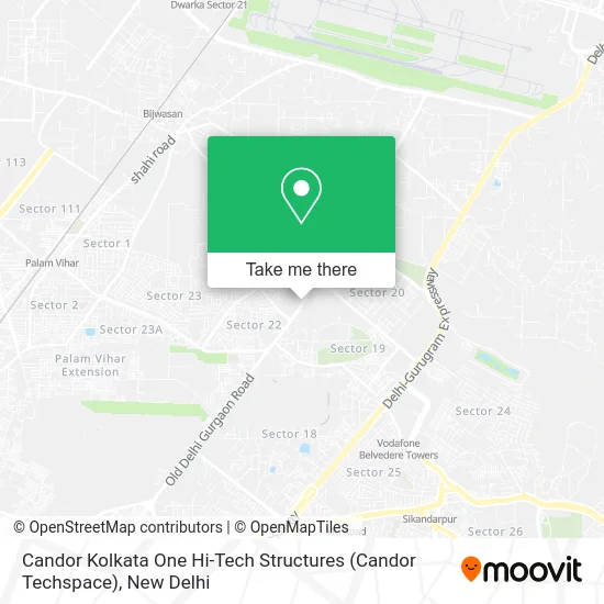 Candor Kolkata One Hi-Tech Structures (Candor Techspace) map