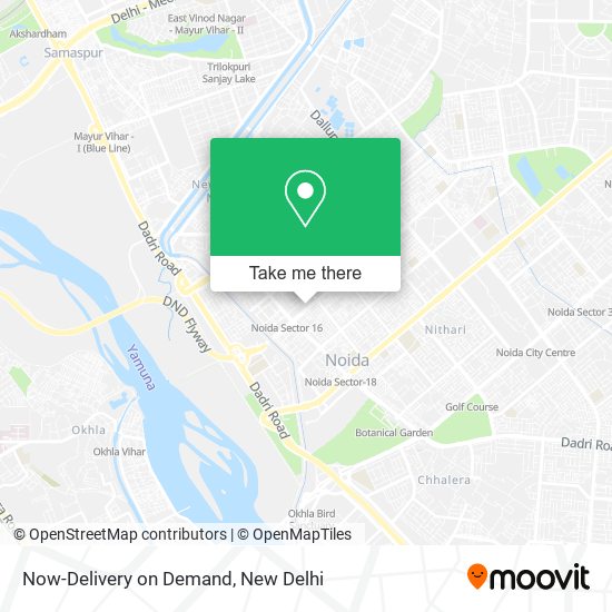 Now-Delivery on Demand map