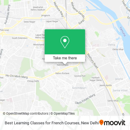 Best Learning Classes for French Courses map