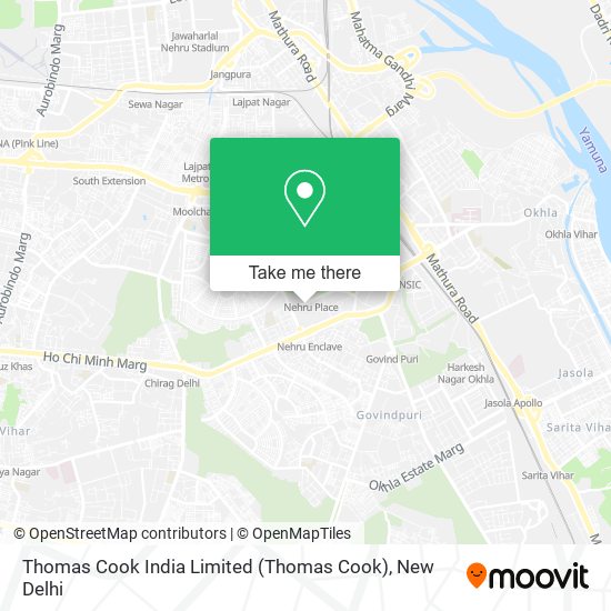 Thomas Cook India Limited map