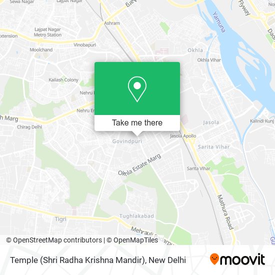 Temple (Shri Radha Krishna Mandir) map