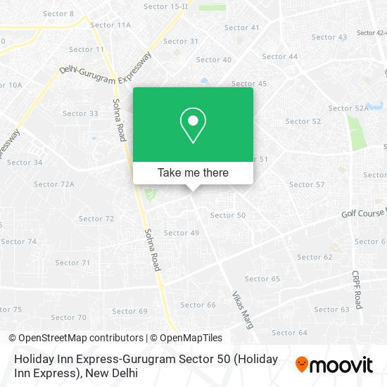 Holiday Inn Express-Gurugram Sector 50 map