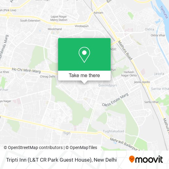 Tripti Inn (L&T CR Park Guest House) map