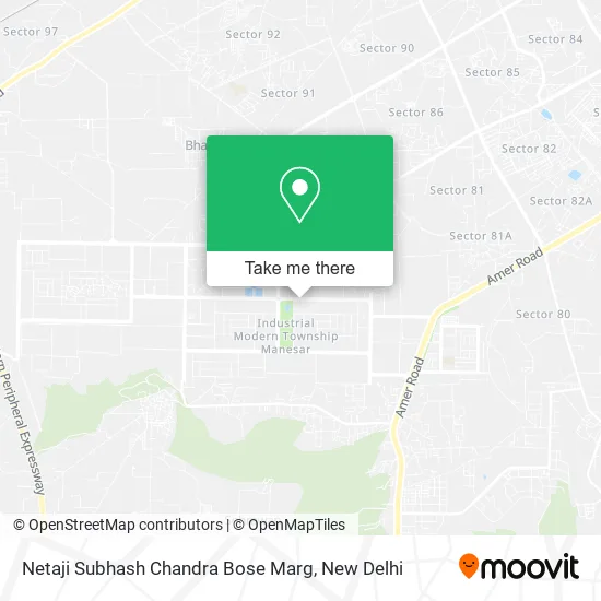 Netaji Subhash Chandra Bose Marg map