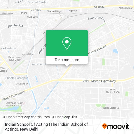 Indian School Of Acting (The Indian School of Acting) map