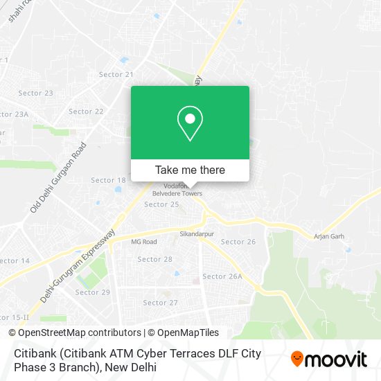 Citibank (Citibank ATM Cyber Terraces DLF City Phase 3 Branch) map