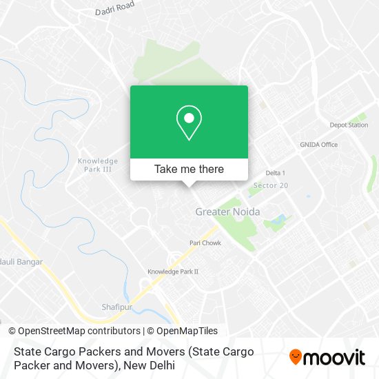 State Cargo Packers and Movers map