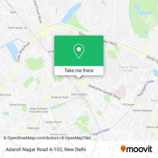 Adarsh Nagar Road A-102 map