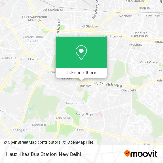 Hauz Khas Bus Station map