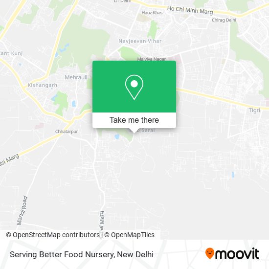 Serving Better Food Nursery map