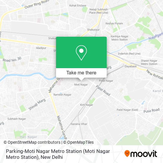 Parking-Moti Nagar Metro Station map