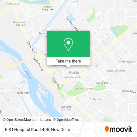 E S I Hospital Road 405 map