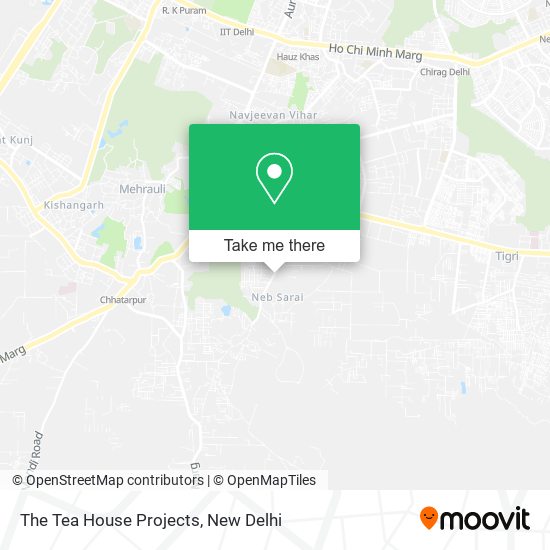 The Tea House Projects map