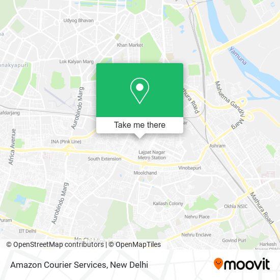 Amazon Courier Services map