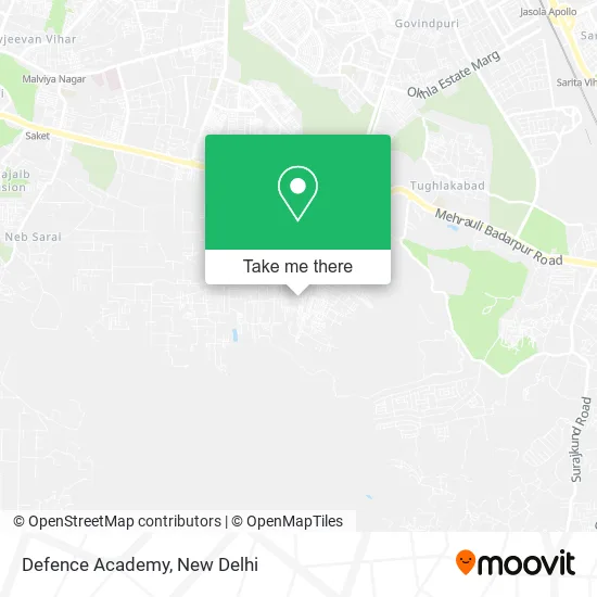 Defence Academy map