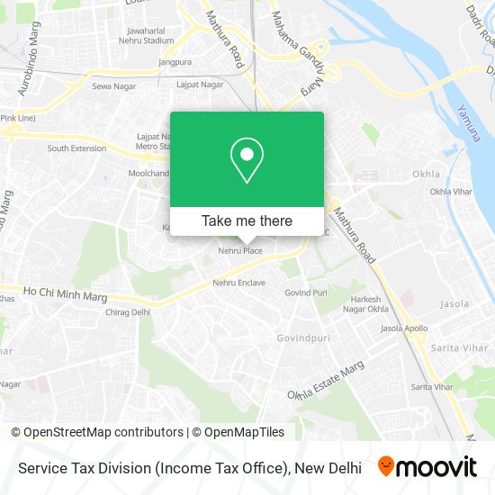 Service Tax Division (Income Tax Office) map