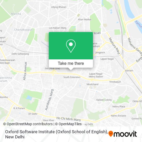 Oxford Software Institute (Oxford School of English) map