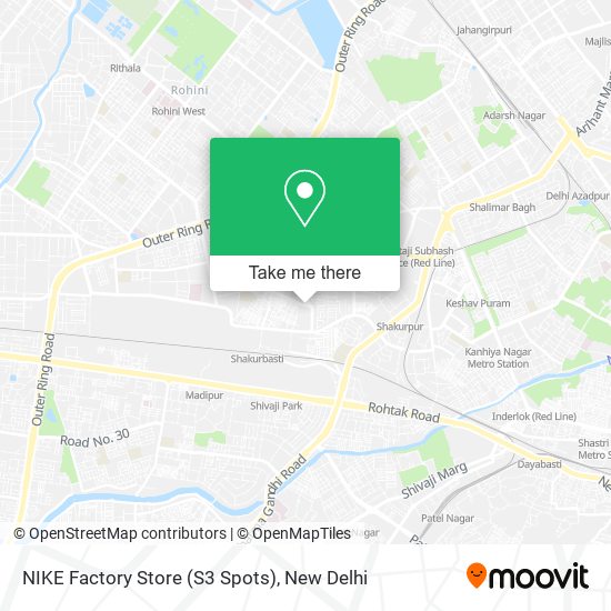 NIKE Factory Store (S3 Spots) map