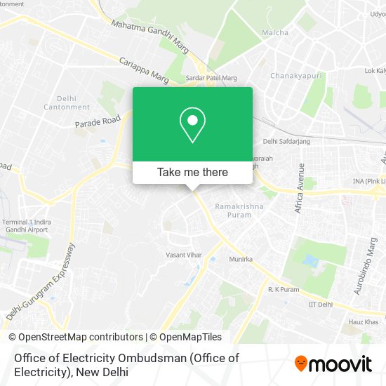 Office of Electricity Ombudsman map
