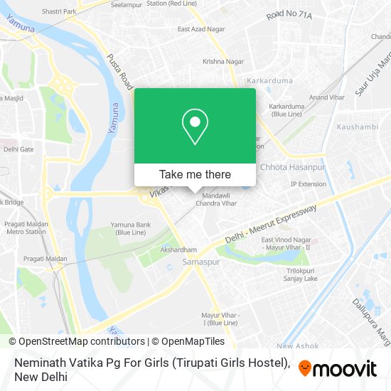 Neminath Vatika Pg For Girls (Tirupati Girls Hostel) map