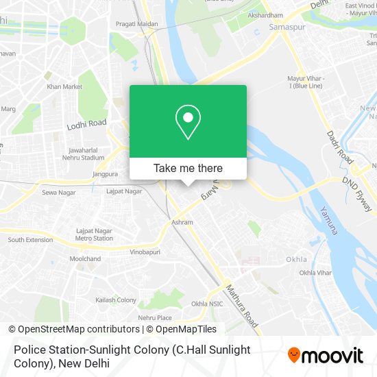 Police Station-Sunlight Colony (C.Hall Sunlight Colony) map