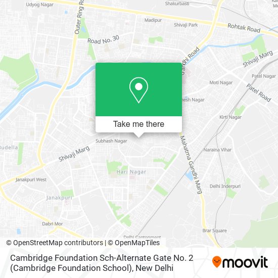 Cambridge Foundation Sch-Alternate Gate No. 2 (Cambridge Foundation School) map