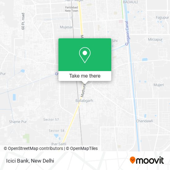 Icici Bank map