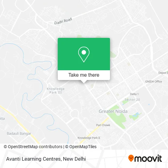 Avanti Learning Centres map