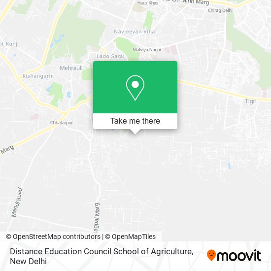 Distance Education Council School of Agriculture map