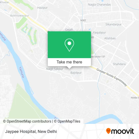 Jaypee Hospital map