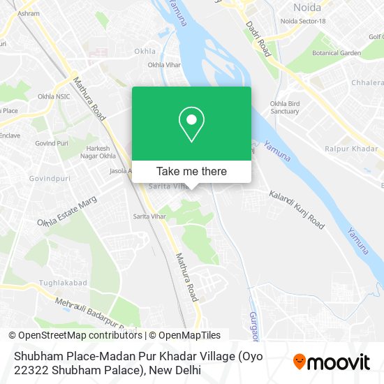 Shubham Place-Madan Pur Khadar Village (Oyo 22322 Shubham Palace) map