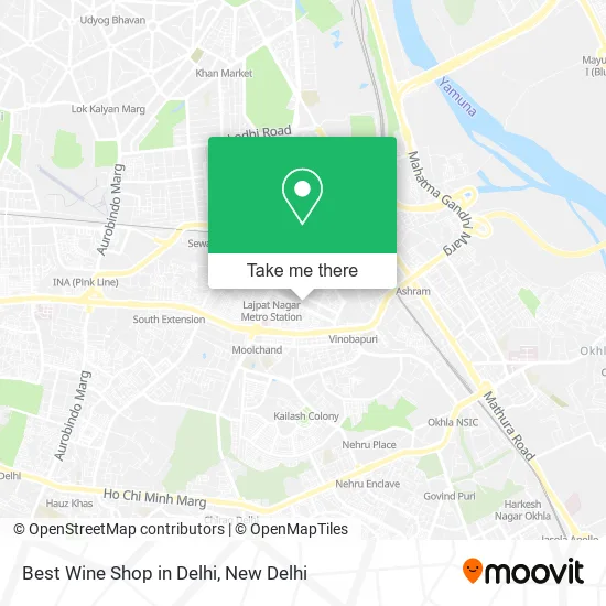 Best Wine Shop in Delhi map