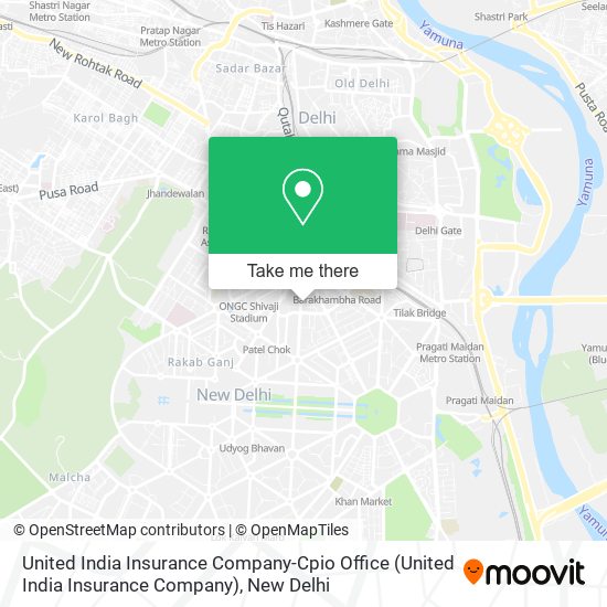 United India Insurance Company-Cpio Office map