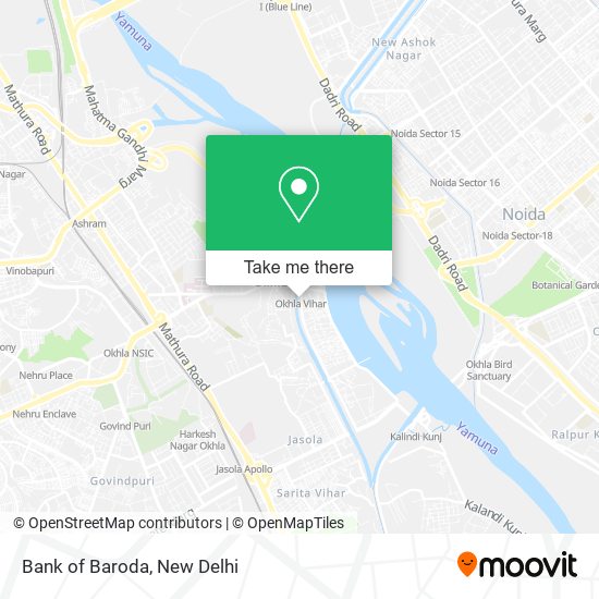 Bank of Baroda map