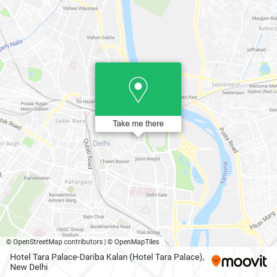 Hotel Tara Palace-Dariba Kalan map